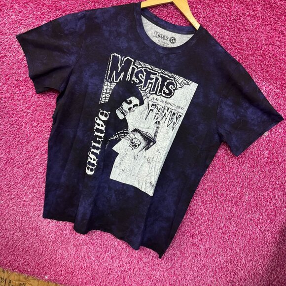 The Misfits Fangs Evil Live Horror Punk Band Tie Dye XXL - Picture 3 of 4